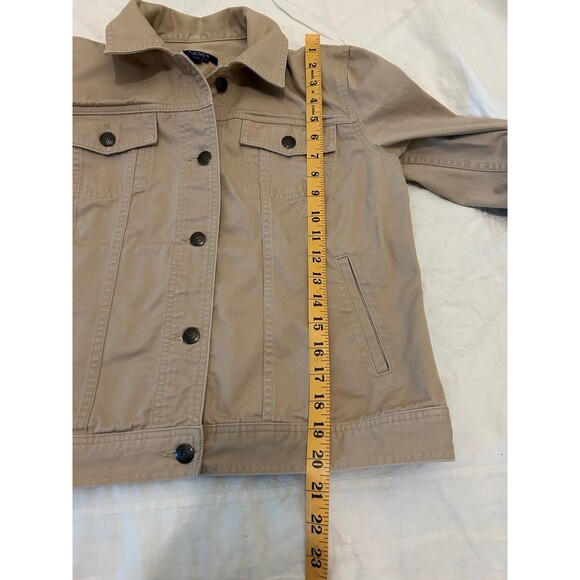 Chaps Tan womens Cropped Jacket - Picture 11 of 12